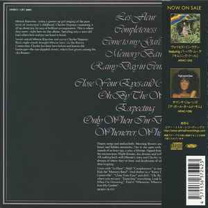 Image of Back Cover of 0135095E: CD - MINNIE RIPERTON, Come To My Garden (Air Mail Archive; AIRAC-1244, Japan 2006, Gatefold, Insert, obi)   VG+/VG+