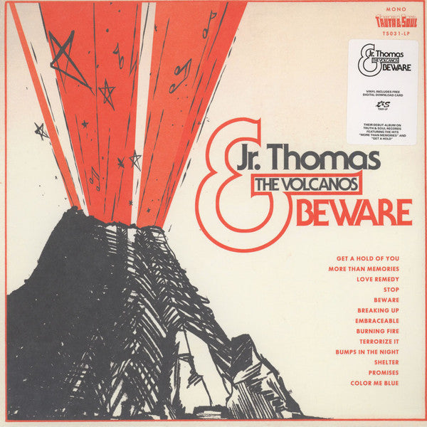 Image of Front Cover of 0115320C: LP - JR. THOMAS & THE VOLCANOS, Beware (Truth & Soul; TS031-LP, US 2015, Sticker, Download Code)   EX/VG+