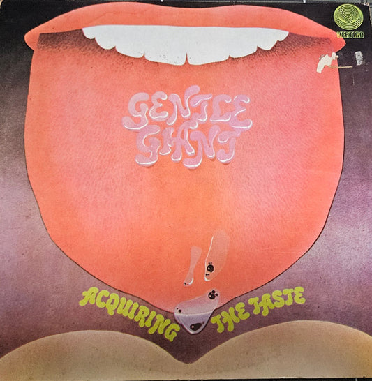 Image of Front Cover of 0115297C: LP - GENTLE GIANT, Acquiring The Taste (Vertigo; 6360 041, Singapore, Malaysia & Hong Kong 1970s Reissue, Laminated Sleeve) Strong VG on the vinyl, A couple of light hairlines, Sleeve has two spots of sticker damage, Fully intact  VG/VG