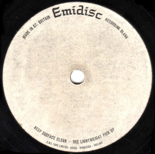 Image of Front Cover of 0115393C: 10" - KNOWLEDGE FEAT. TAPPA ZUKIE, Make Faith / What's Yours (Emidisc; ,  1970s, Acetate Dubplate) Acetate is fully intact, shows marks and plays with noticeable crackle throughout, inherent in the cut.  /G