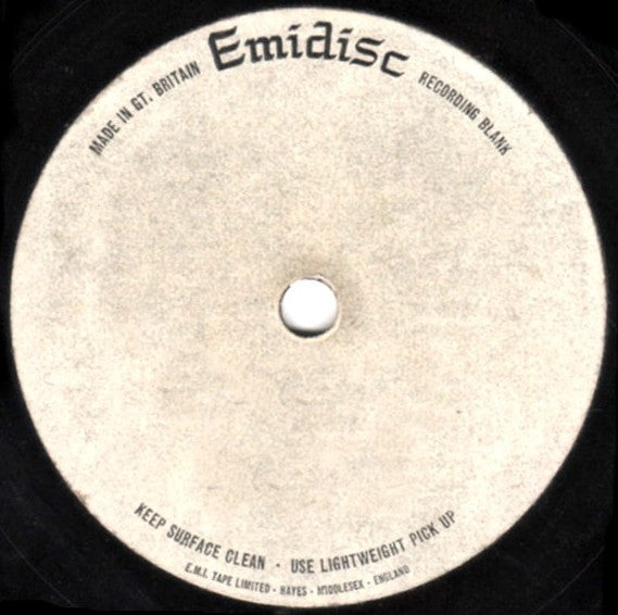 Image of Front Cover of 10" - /G - KNOWLEDGE FEAT. TAPPA ZUKIE, Make Faith / What's Yours (Emidisc; ,  1970s, Acetate Dubplate), Acetate is fully intact, shows marks and plays with noticeable crackle throughout, inherent in the cut., One-off dubplate acetate, recorded in Jamaica at Lee Perry's Black Ark Studio.As rare as they come! - 0115393C