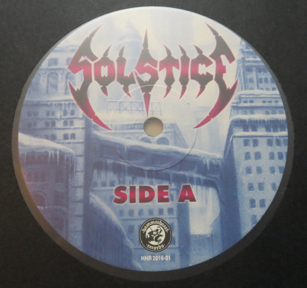 Image of Label Cover of 0145135S: LP - SOLSTICE, The Sentencing (Hammerheart Records; HHR2016-01, Netherlands 2016 Reissue, Poster)   EX/EX