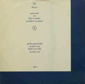Image of Back Cover of 12" - G+/VG+ - TEARS FOR FEARS, Mad World (Mercury; idea 312, UK 1982, Picture Sleeve), ,  - 3726349E