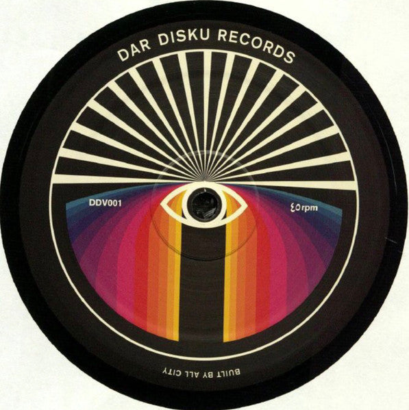 Image of Back Cover of 0125459E: 12" - VARIOUS, Dar Disku Edits Vol. 1 (Dar Disku; DDV001, Ireland 2020, Die Cut Company Sleeve) Strong VG, light hairlines only.  VG+/VG