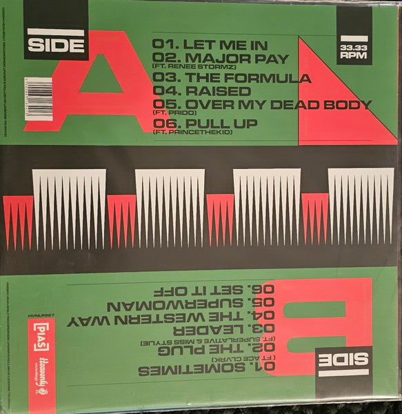 Image of Back Cover of LP - VG+/VG+ - ONEDA, Formula Oneda (Heavenly Recordings; HVNLP227, UK 2024, Inner, Translucent Red Vinyl), ,  - 1646077S