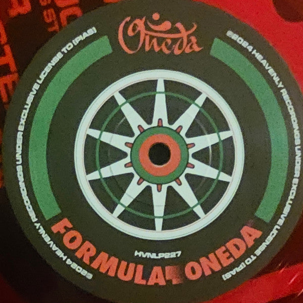 Image of Label Cover of LP - VG+/VG+ - ONEDA, Formula Oneda (Heavenly Recordings; HVNLP227, UK 2024, Inner, Translucent Red Vinyl), ,  - 1646077S
