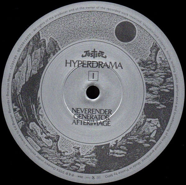 Image of Label Cover of 0215100C: LP - JUSTICE, Hyperdrama (Genesis; none, Worldwide 2024)   NEW/NEW