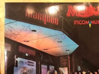 Image of Front Cover of 0215167C: 12" - MARILLION, Incommunicado (EMI; 12 MARIL 6, UK 1987, Picture Sleeve, Front Of Sleeve Signed In Biro By All Five )   VG/VG+