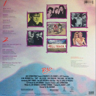 Image of Back Cover of 0225092E: LP - VARIOUS, Music From The Motion Picture Soundtrack - Rad (MCA Records; MCA-6166, US 1986)   VG/VG+