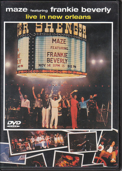 Image of Front Cover of 0235056E: DVD - MAZE FEATURING FRANKIE BEVERLY, Live In New Orleans (Capitol Records; 72434-77906-9-0, US 2001, Region 1 US)   VG+/VG+