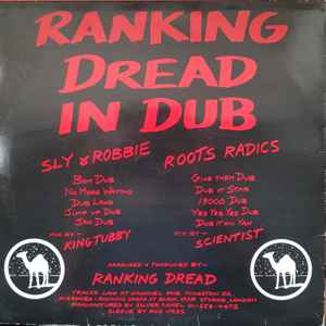 Image of Back Cover of 0225141E: LP - RANKING DREAD, Ranking Dread In Dub (Silver Camel; SCLP 002, UK 1982) Lightest of marks. Lightest of wear to sleeve.  VG+/VG+