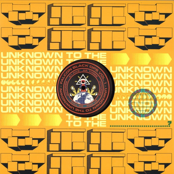 Image of Front Cover of 0235088E: 12" - FALCON BLACK OPS, Vol.1 (Unknown To The Unknown; UTTU085, UK 2018)   VG+/VG+