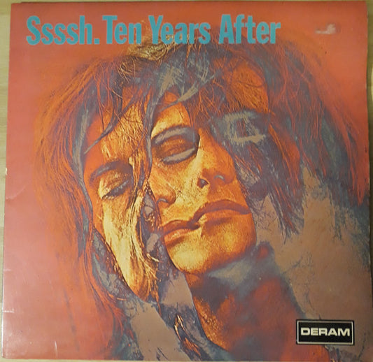 Image of Front Cover of LP - G+/VG - TEN YEARS AFTER, Ssssh. (Deram; SML 1052, UK 1972), Strong VG, Lightest of marks, Sleeve has a removed sticker that has left light residue, Otherwise VG. Labels have TV Gram Library stickers and stamp,  - 0245071S