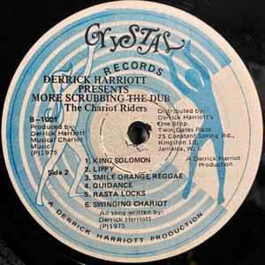 Image of Label Cover of 0225324E: LP - DERRICK HARRIOTT, More Scrubbing The Dub (Crystal Records; 1001, Jamaica 1975) Lots of marks. Plays above grade. Light pressing dents. Light wear to edeg of sleeve. Sleeve still in shrink (opened).  VG/G+