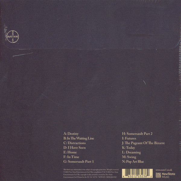 Image of Back Cover of 0255087S: 7x7" - ZERO 7, 7 x 7 (New State Music; New229, UK 2018, Box Set, Record Store Day 2018 Limited Release  of 700 copies) Sealed  VG+/VG+