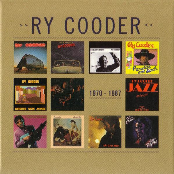 Image of Front Cover of 0215413C: 11xCD - RY COODER, 1970 - 1987 (Warner Bros. Records; 8122796241, Europe 2013, Box Set)   VG+/VG+