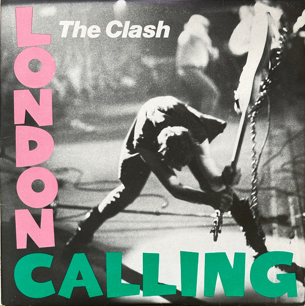 Image of Front Cover of 0245230S: LP - THE CLASH, London Calling (CBS; CBS CLASH 3, UK 1979, 2 Inners, "18 Track Double Album  5 R.R.P." hype sticker on cover, "Train In Vain" only listed in runout etching on side D) Lovely LPs, inners and cover, with original hype sticker, very minor bottom corner bump, record shop price sticker on front cover  VG+/VG+