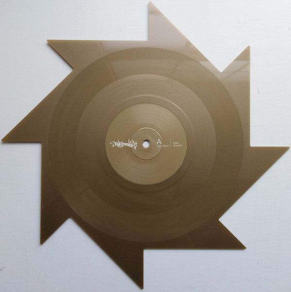 Image of Label Cover of 0245268S: 12" - DJ Q-BERT, Serato X Thud Rumble Weapons Of Wax #1 (Spike) (Serato Pressings; SCV-SP-062-W1, US 2019, Clear Plastic Sleeve, 'Spike' shuriken shape, Limited Edition, gold)   VG+/VG+