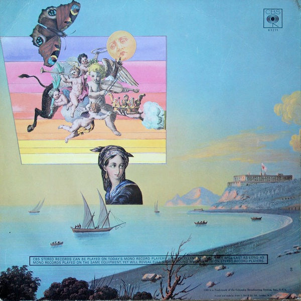 Image of Back Cover of LP - VG/G - MOBY GRAPE, Wow (CBS Orange (33 1/3 On Label); 63271, UK 1968, Laminated Sleeve, Mono), Lots of light marks and hairlines, Some scratches to sleeve laminate,  - 2716370C