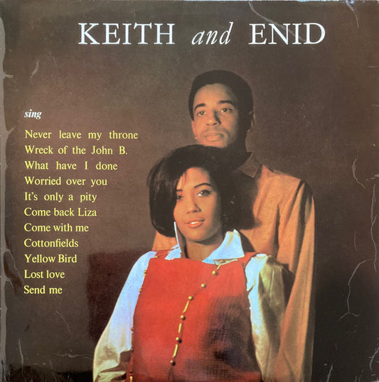 Image of Front Cover of 12" - G+/VG+ - KEITH AND ENID, Keith And Enid Sing (Trojan Records; TTL 37, UK 1970 Reissue, Laminated Front Sleeve), Creases and sticker ghost on front sleeve.,  - 2846223S