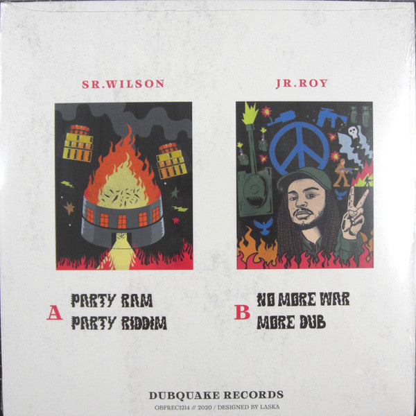 Image of Back Cover of 0225434E: 12" - O.B.F., Signz Series #4 (Dubquake Records; OBFREC1214, France 2020) Still In Shrinkwrap  VG+/VG+