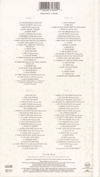 Image of Back Cover of 0216637C: 4xCD - ELVIS PRESLEY, Platinum (A Life In Music) (RCA; 07863 67469 2, Europe 1997, Book Sleeve)   VG+/VG+