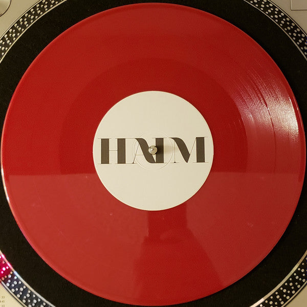 Image of Label Cover of 0225465E: 10" - HAIM, Forever (National Anthem; ANTHEM009, UK 2013 Reissue, Red vinyl)   VG+/VG+