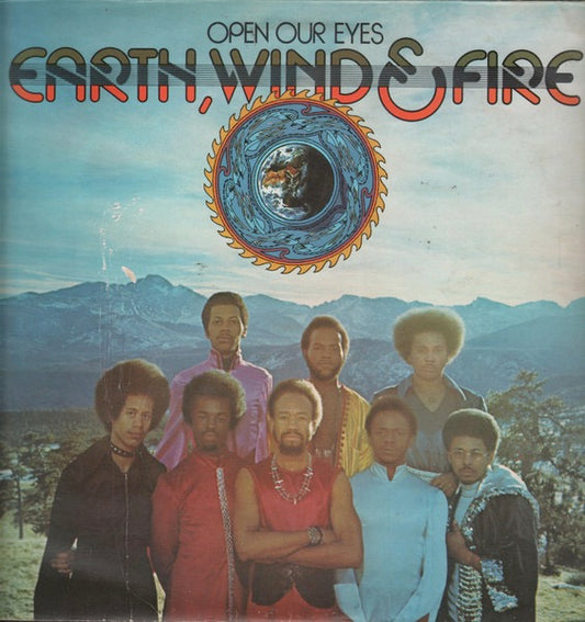 Image of Front Cover of 5114372C: LP - EARTH, WIND & FIRE, Open Our Eyes (CBS; CBS 65844, UK 1974) Sleeve has patch of damage at bottom of cover. Edge, spine and corner wear. Comes with company inner  G+/G+