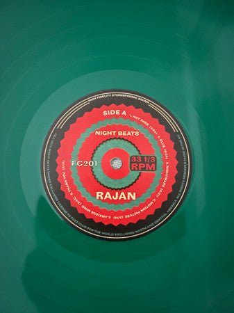 Image of Label Cover of LP - VG+/VG+ - NIGHT BEATS, Rajan (Fuzz Club Records; FC201, Europe 2023, Inner, Green Vinyl), Still In Outer Plastic With Hype Sticker,  - 0225376E