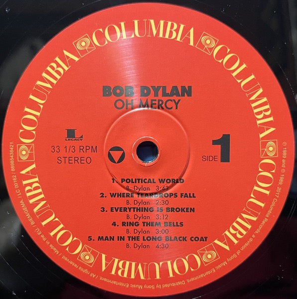 Image of Label Cover of 0315101C: LP - BOB DYLAN, Oh Mercy (Columbia; 88985438421, Europe 2017 Reissue, Insert)   NEW/NEW