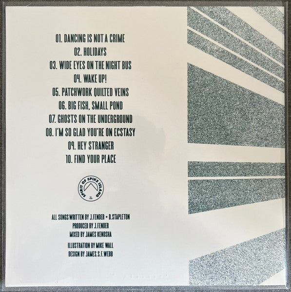 Image of Back Cover of 0315015C: LP - AFFLECKS PALACE, The Only Light In This Tunnel Is The Oncoming Train (Spirit of Spike Island Records; LPSOSI18IE, UK & Ireland 2023, Green Vinyl, Limited Edition of 750)   VG+/VG+
