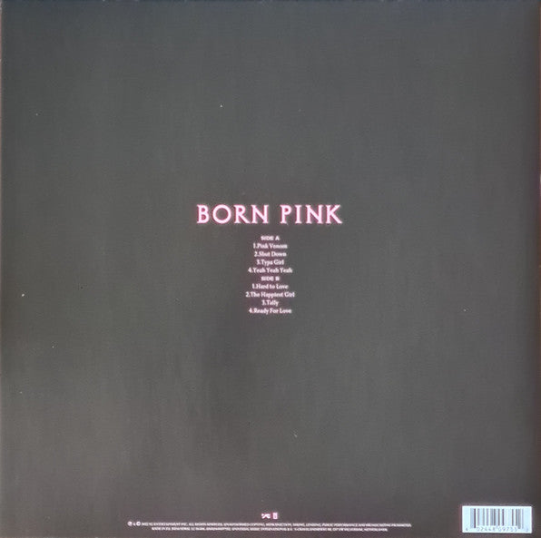 Image of Back Cover of LP - NEW/NEW - BLACKPINK, Born Pink (YG Entertainment; B0036758-01, Worldwide 2023, Inner, Pink Vinyl), ,  - 0335146E