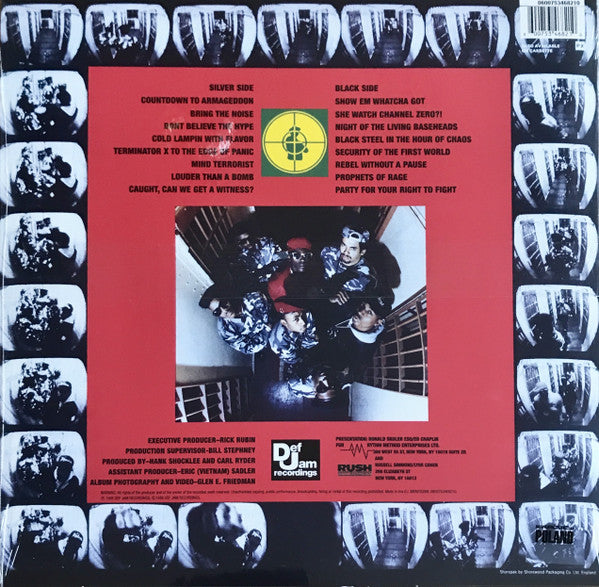 Image of Back Cover of 4115337C: LP - PUBLIC ENEMY, It Takes A Nation Of Millions To Hold Us Back (Def Jam Recordings; 5346821, Europe 2022 Reissue, Inner)   NEW/NEW