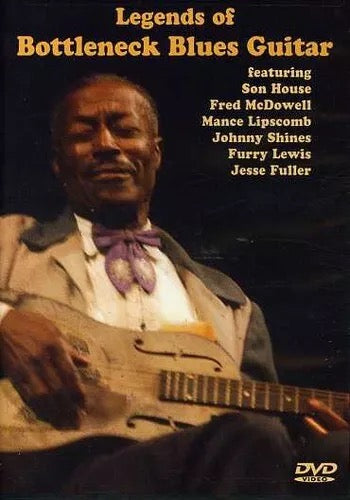 Image of Front Cover of 0335204E: DVD - SON HOUSE, FRED MCDOWELL, Legends of Bottleneck Blues Guitar (Rounder; Vestapol 13002, UK 2003)   VG+/VG