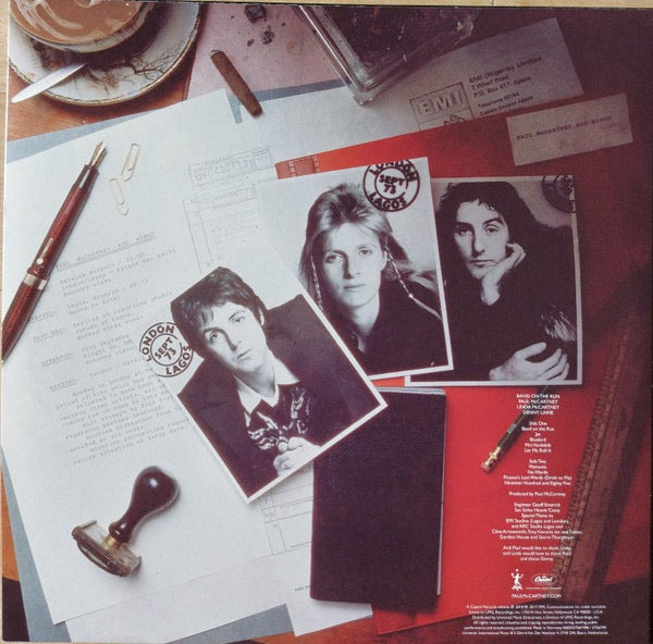 Image of Back Cover of LP - NEW/NEW - PAUL MCCARTNEY AND WINGS, Band On The Run (MPL; 5756749, USA & Europe 2000s Reissue, Inner, Poster, SRZ ), ,  - 1436062E