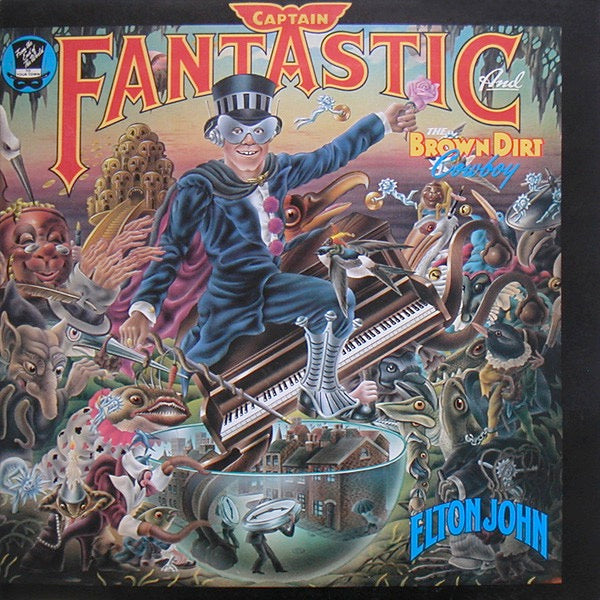 Image of Front Cover of LP - VG/VG - ELTON JOHN, Captain Fantastic and the Brown Dirt Cowboy (DJM Records; DJM 22094, UK 1981 Reissue, Inner & 2 Booklets, Poster), ,  - 2715269C