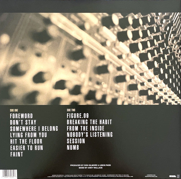 Image of Back Cover of LP - NEW/NEW - LINKIN PARK, Meteora (Warner Records; 093624853343, US 2023 Reissue, Gatefold, Insert), ,  - 5115178C