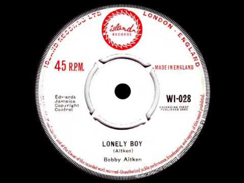 Image of Front Cover of 0315591C: 7" - BOBBY AITKEN, Baby Baby / Lonely Boy (Island Records; WI-028, UK 1962, 4-Prong Centre)   /G