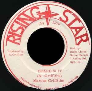 Image of Front Cover of 0355173S: 7" - MARCUS GRIFFITHS, Board Suit/ Board Coat (Rising Star; none, Jamaica 1975) Marks on vinyl. WOL.  /VG