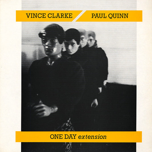 Image of Front Cover of 0315743C: LP - VINCE CLARKE, PAUL QUINN, One Day (Extension) (Mute; 12 TAG 1, UK 1985, Picture Sleeve) Sleeve dented at the bottom and a little age discoloured.  VG/VG