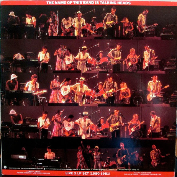 Image of Back Cover of 2xLP - VG/G - TALKING HEADS, The Name of this Band Is Talking Heads (Sire; SRK 23590, UK 1982, 2 Inners), ,  - 3816291C