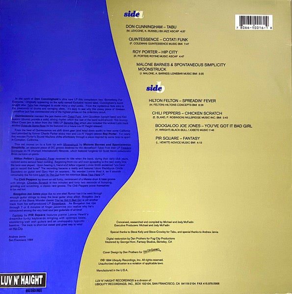 Image of Back Cover of 4715304C: LP - VARIOUS, Hip City (Luv N' Haight; LHLP016, US 1994) Shrink-wrap on sleeve  VG+/VG