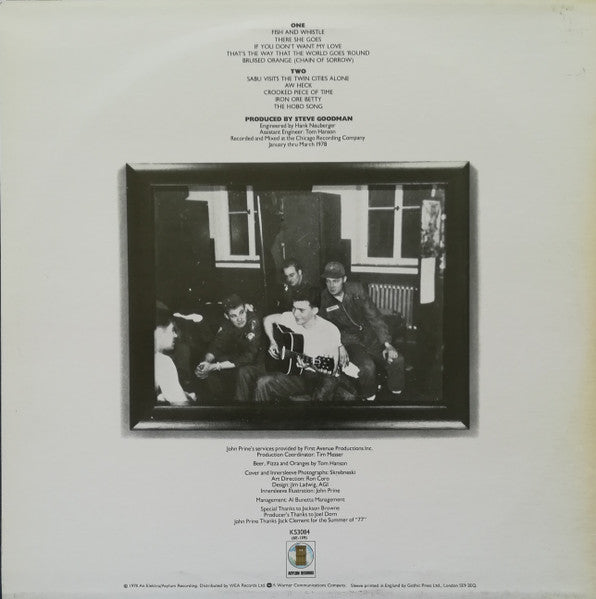Image of Back Cover of LP - VG/G - JOHN PRINE, Bruised Orange (Asylum Records; K53084, UK 1978, Inner), ,  - 4016258C