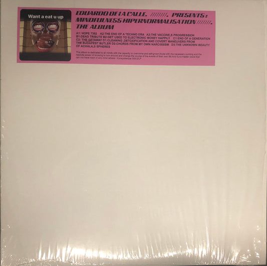 Image of Front Cover of 2xLP - VG+/EX - EDUARDO DE LA CALLE, Mindfulness Hipernormalisation (Konsysttenzia; KNSSTTNZ006, Germany 2020, Gatefold), Opened Instore, Still In Shrinkwrap,  - 0445075S