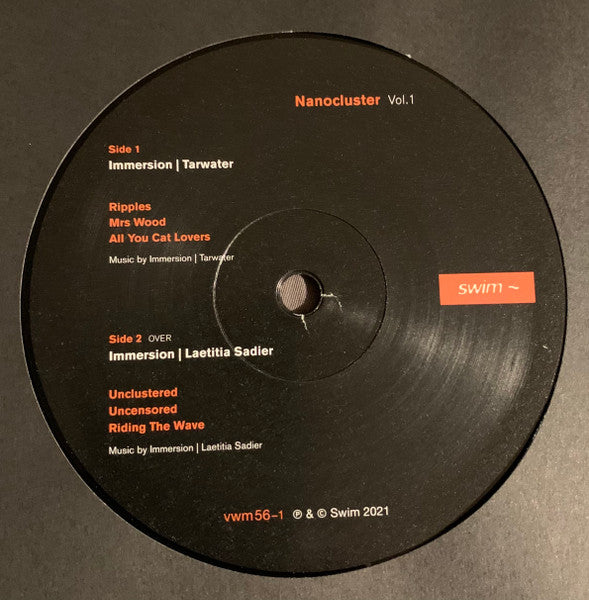 Image of Label Cover of 2x10" - EX/EX - IMMERSION, Nanocluster Vol. 1 (Swim; vwm56, UK & Europe 2021, Gatefold, feat Laetitia Sadier of Stereolab), Opened Instore, Still In Shrinkwrap,  - 4346313S