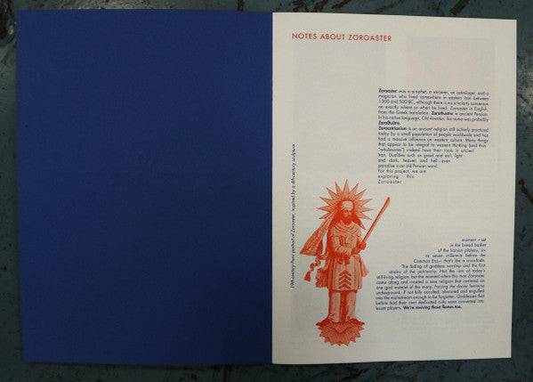 Image of Back Cover of LP - /EX - M. GEDDES GENGRAS & PSYCHIC REALITY, The Encyclopedia Of Civilizations Vol. 4: Zoroaster (Abstrakce Records; ABST 025, Spain 2022, Embossed Sleeve, Booklet), ,  - 3346066S
