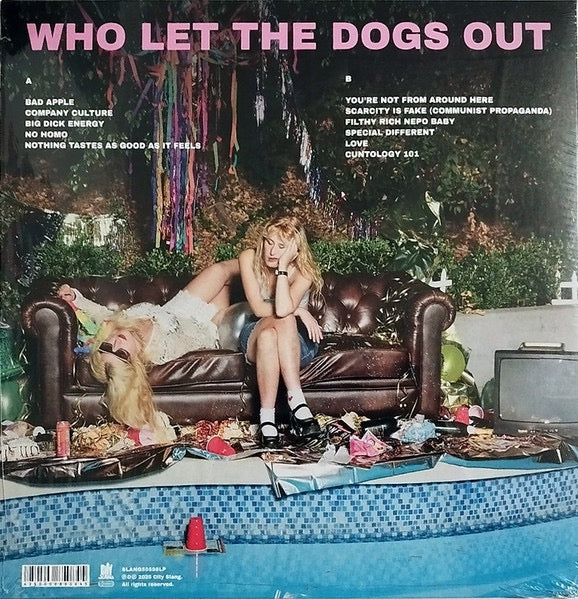 Image of Back Cover of LP - NEW/NEW - LAMBRINI GIRLS, Who Let the Dogs Out (City Slang; SLANG50598LP, Europe 2025, Inner), ,  - 4355036S