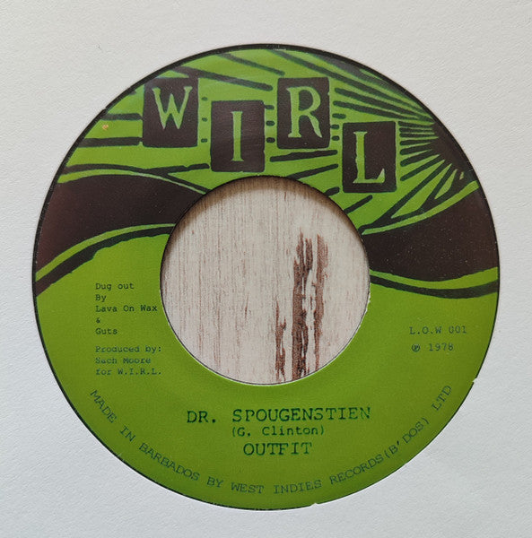 Image of Front Cover of 0425388E: 7" - OUTFIT, Dr. Spougenstien / Theme From Peter Gunn (WIRL; L.O.W 001, Netherlands 2024 Reissue) Lightest of marks.  /VG+