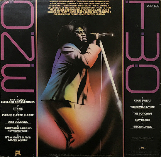 Image of Back Cover of LP - VG+/VG+ - JAMES BROWN, The Best Of James Brown (Polydor; 2391 529, UK 1981), ,  - 3446112S