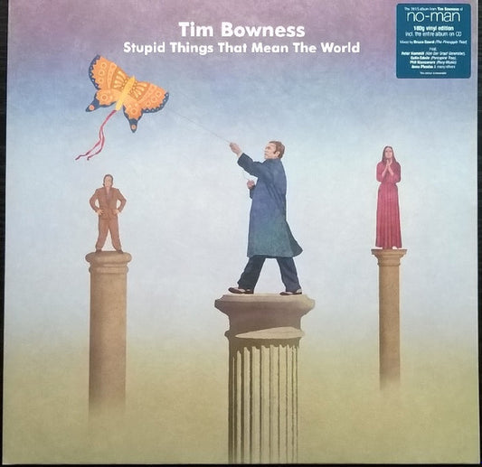 Image of Front Cover of LP - VG+/VG+ - TIM BOWNESS, Stupid Things That Mean The World (Inside Out Music; IOMLP 425, Europe 2015, Gatefold, Inner, No Postcard, Limited Edition of 300, Clear Vinyl), Looks unplayed, No postcard or CD,  - 0415413C